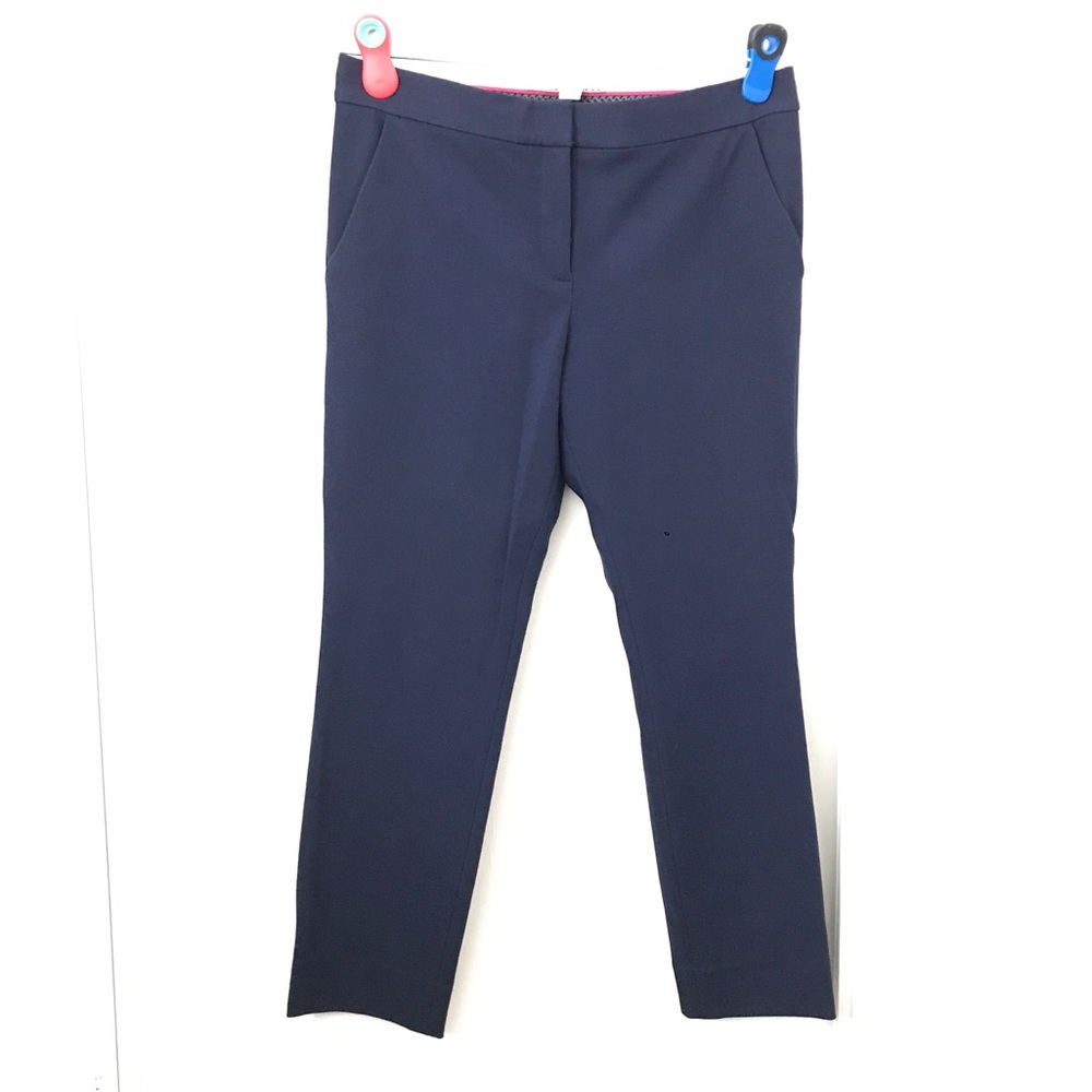 Diane Von Furstenberg Navy Blue Work Pants 28"